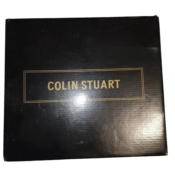 New Colin Stuart Women's Brown Leather Side Zip Ankle Block Heel Booties Size 8B - Picture 4 of 11